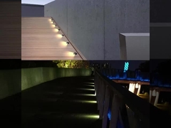 IP67 Ultra-thin buried Inground Uplight 12V 24V Waterproof Deck Light لامپ زیرزمینی زیرزمینی