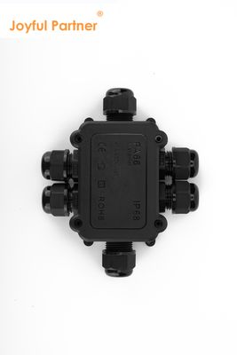 جعبه اتصال ضدآب الکتریکی کابل نایلونی فضای باز IP68 با کانکتور 2/3/4/5/6 طرفه پلاستیکی