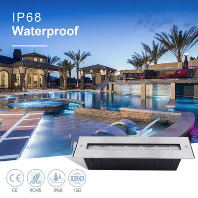 نو مستطیل روشن پرتو نامتقارن IP68 SS316L نور زیر آب LED زیر آب نور خطی دیوار زیرزمینی روشن بود