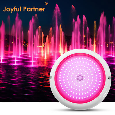 چراغ استخر شنا LED RGB AC12v رزین پر شده مسطح RGB ABS بدن سفید گرم سطح نصب شده کارخانه سفارشی