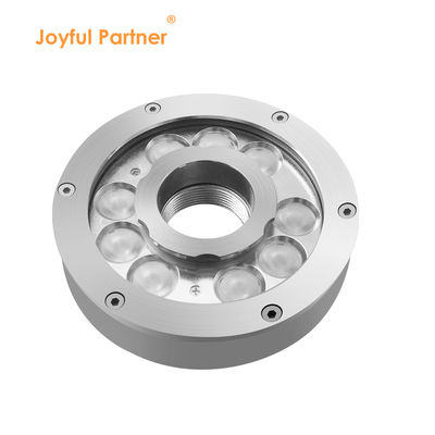 DC24V ضد آب RGB LED حلقه رنگارنگ لامپ نوزل زیر آب فواره نور 9W & 27W IP68 رتبه بندی