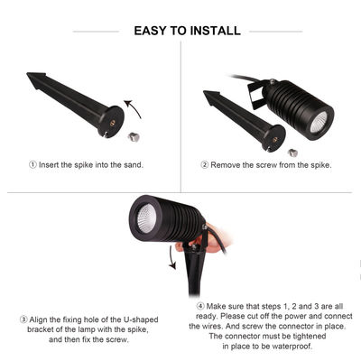 چراغ های چشم انداز بیرونی ضد آب LED IP66 14W COB چراغ های باغ