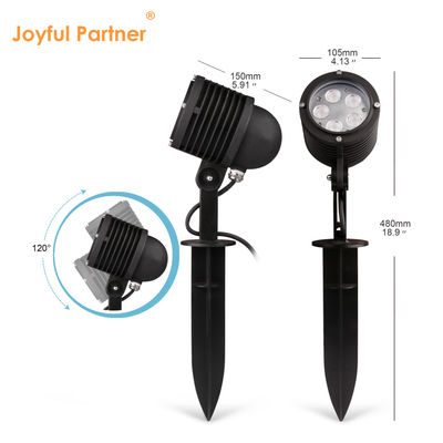 نور باغ LED با زاویه تنظیم شده 2700k - 6500k IP65 پروژکتور چراغ درخت در فضای باز