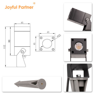 IP65 LED Garden Spot Light در فضای باز چمن مربع LED Spike Spotlight