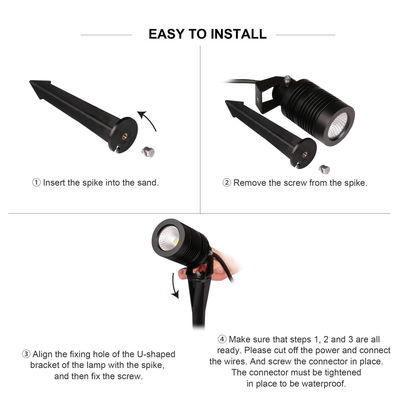 IP66 LED باغ نقطه نور ضد آب باغ Spike نور در فضای باز چراغ LED توپ