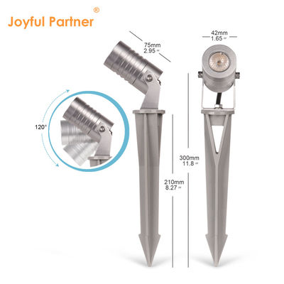 چراغ های بیرونی سفید گرم 3W IP65 LED چراغ های باغ باغ