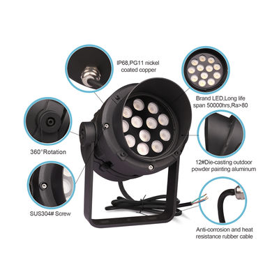 روشنایی بالا چراغ های LED RGB LED در فضای باز IP65 درخت منظره LED