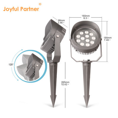 DMX512 رنگارنگ در فضای باز چراغ درخت LED 12W 24W 36W IP65 Rgb چراغ های Spike