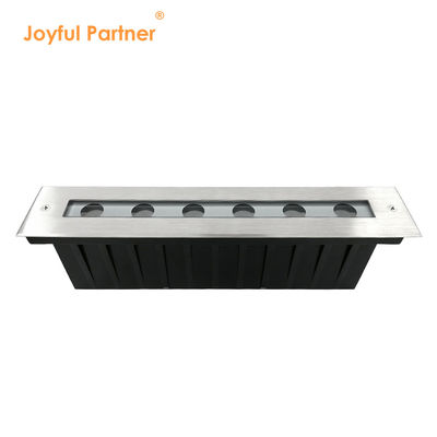 چراغ زیرزمینی LED سفید گرم SUS 316 6W 12W روشنایی خطی باغ