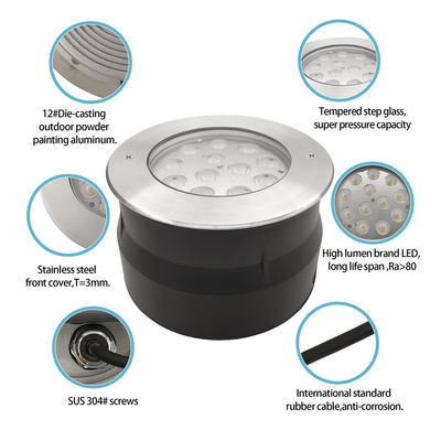 12w 24w 36w درب LED زیرزمینی چراغ دفن چراغ پله نور