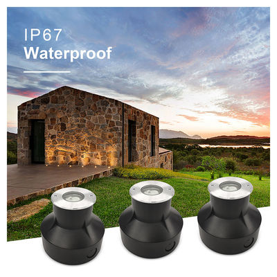 1W 3000k روشنایی زیرزمینی LED سفید گرم IP67 در زمین دفن شده