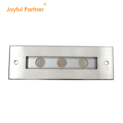 نور LED در زمین DC24V 3W 6W 3000K #316 SS IP67 طول خطی 195MM + شیشه گرم