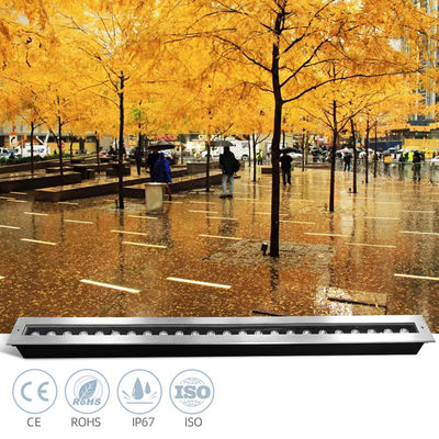 چراغ خطی زیرزمینی LED طول 1 متر 24W 48W IP67 کنترل DMX برای باغ های بیرونی
