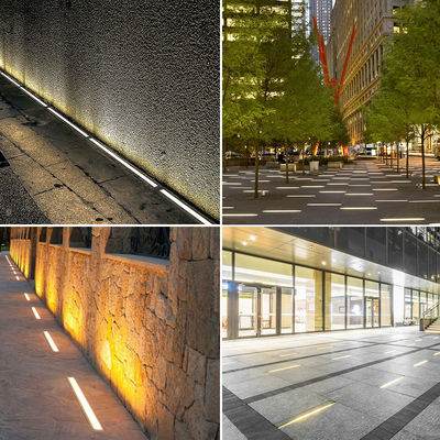 چراغ خطی زیرزمینی LED طول 1 متر 24W 48W IP67 کنترل DMX برای باغ های بیرونی