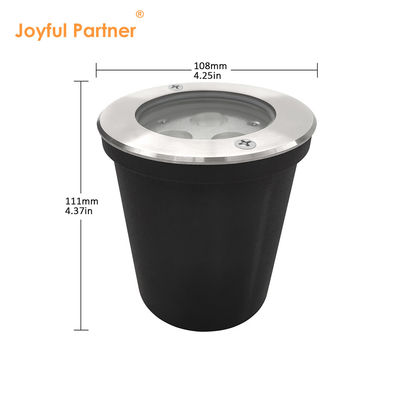 24VDC در فضای باز زیرزمینی نور ضد آب 6W 12W DIA160MM فولاد ضد زنگ بدن برای پروژه