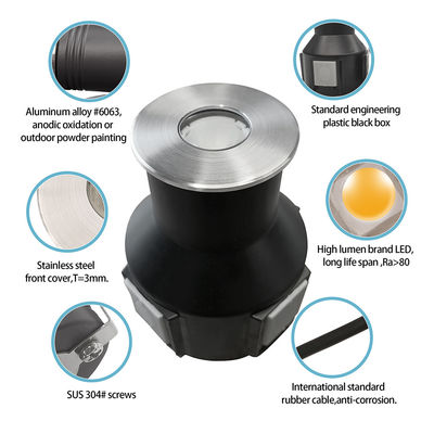 چراغ زیرزمینی LED 3W IP67