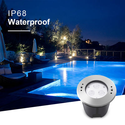 3W ضد آب IP68 LED استخر شنا زیر آب نور 316 SS RGB DMX512 چراغ استخر