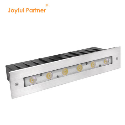 نور خطی زیر آب 316 فولاد ضد زنگ DMX 512 RGB 12W DC24V لنز نامتقارن RGB3IN1