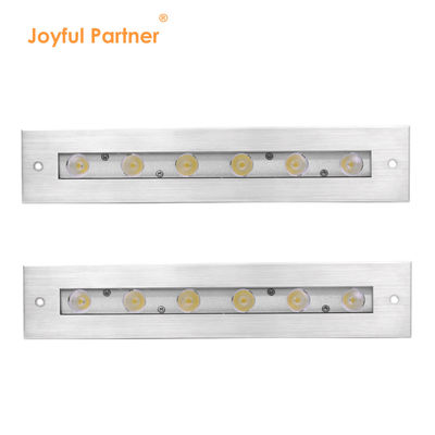 نور خطی زیر آب 316 فولاد ضد زنگ DMX 512 RGB 12W DC24V لنز نامتقارن RGB3IN1