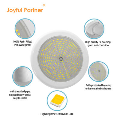 42W 12VAC چراغ های زیرزمینی LED IP68 دیوار نصب شده RGB LED Pool Light