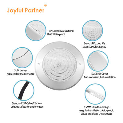 LED PAR56 چراغ استخر دیوار نصب زیر آب LED چراغ استخر شنا نوع فوق نازک