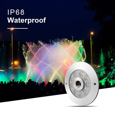 27W 3 در 1 RGB LED فواره نور فولاد ضد زنگ برای میدان تجاری