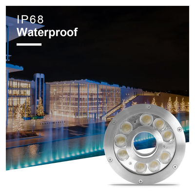 IP68 LED زیر آب فواره نور 2700K - 6500K SS316 12V / 24V سازگار