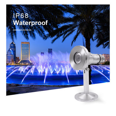 چراغ های استخر شنا ضد آب IP68 Rgb Dmx SS 316 چراغ های فواره ای LED