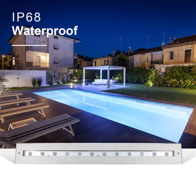 SS316L چراغ خطی زیر آب 3000K 4000K 6000K IP68 چراغ دیواری LED
