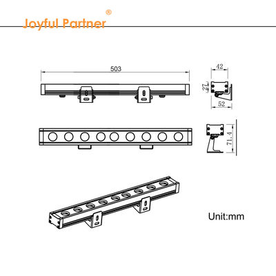 IP65 ضد آب LED دیوار چراغ شستشوی ولتاژ بالا 110V 220V LED نور رنگ شهر