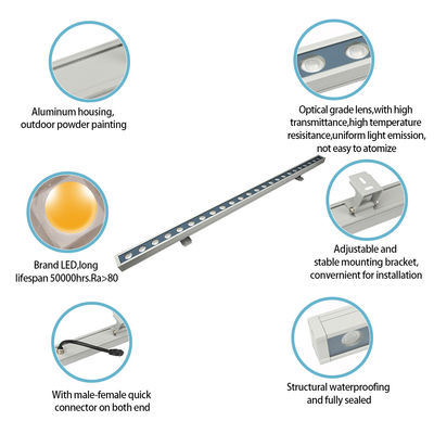 فوق العاده روشن US پلاگ IP65 ولتاژ پایین دیوار شستشو نور برای چشم انداز باغ