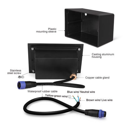 SMD 6W LED روشنایی دیوار IP65 چراغ کف دفن شده در فضای باز چراغ های LED قدم