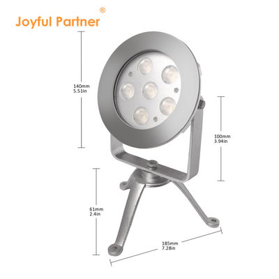 فولاد ضد زنگ 316 LED Underwater Spot Light Tripod RGB Spot Light CE RoHS گواهینامه