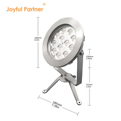 DMX کنترل LED زیر آب چراغ نقطه IP68 12W 24W چراغ چشمه استخر