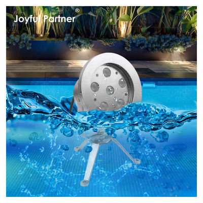 چراغ فواره ای ال ای دی 6 * 2W RGB DMX فولاد ضد زنگ316 بدن DC12V/24V IP68 برای استخر های شنا