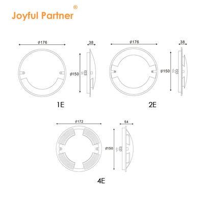 چراغ های بیرونی LED Walkover IP67 قطر 70mm 3W لامپ نصب شده بر روی سطح چراغ های LED با گارانتی دو ساله