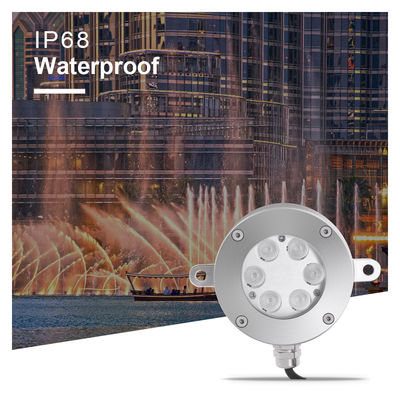 IP68 قدرت بالا چراغ فواره LED ضد آب فولاد ضد زنگ بدن پشتیبانی DMX512