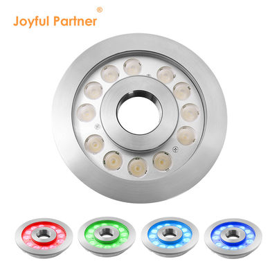 IP68 LED فواره نور 36W فولاد ضد زنگ 3 در 1 RGB نور زیر آب
