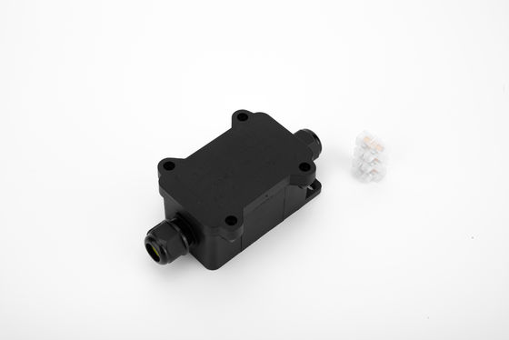 IP68 سیاه کنتاکتور سریع 24A 450VAC جعبه اتصال ضد آب 2 پین