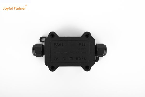 IP68 سیاه کنتاکتور سریع 24A 450VAC جعبه اتصال ضد آب 2 پین