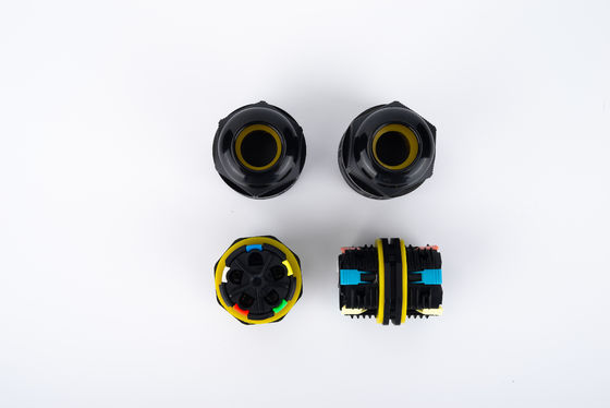 اتصال دهنده کابل سیم 32A 250VAC IP68 ضد آب 2 طرفه 6-12mm DIA