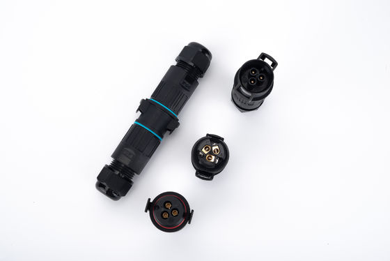 کانکتور سریع IP68 2 طرفه کابل الحاقی فضای باز M19 3 پین الکتریکی