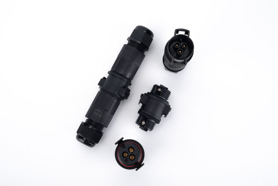 M19 3 پین الکتریکی IP68 اتصال سریع دو طرفه اتصال سیم تمدید بیرونی