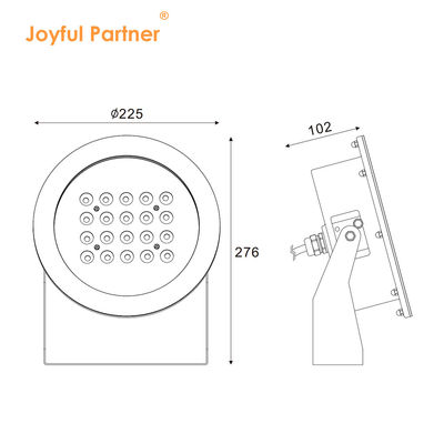 IP68 LED Underwater Spot Light 20W 40W 60W 80W DMX512 خانه SS316 برتر برای چشمه های باغ