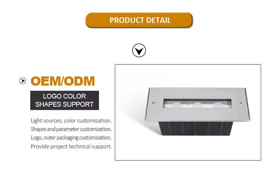 SS316L نور زیر آب نور خطی استخر نور گرم سفید LED نور زیرزمینی