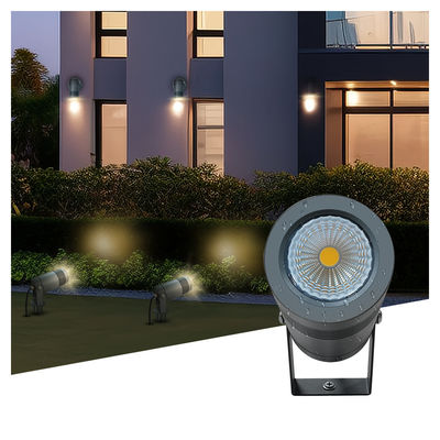 IP65 درب 6W COB نور زمین زاویه تنظیم شده بالا و پایین نور نقطه باغ LED Spike Light