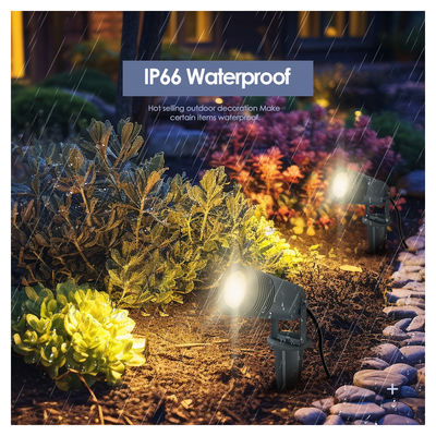 IP65 درب 6W COB نور زمین زاویه تنظیم شده بالا و پایین نور نقطه باغ LED Spike Light