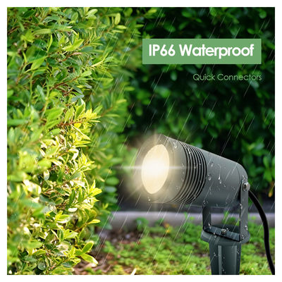 IP65 نور منظره LED 10W 2700k 3000k چراغ معماری چراغ باغ با پایه یا شاخه
