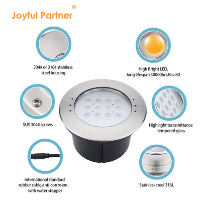 چراغ های حوضچه ای غوطه ور کارخانه مستقیم IP68 316 فولاد ضد زنگ 20W/40W