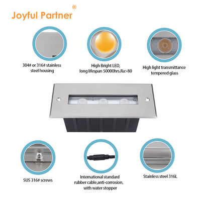 IP68 نور استخر شنا 3W 6W RGB رنگ تک زیر آب لاینر دیوار شستشو نور با آستین نصب پلاستیکی